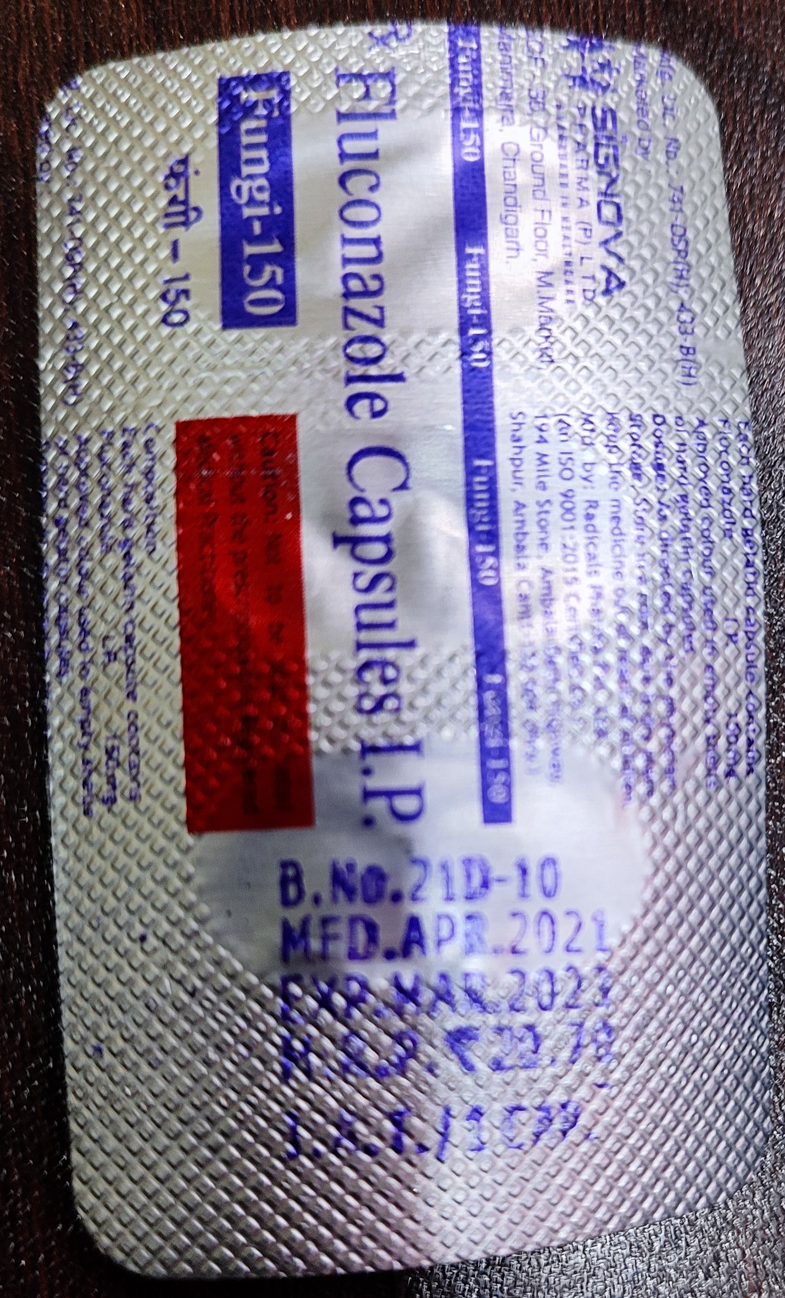 Positrarx Your Local Online Pharmacy Fungi 150 Mg Capsule